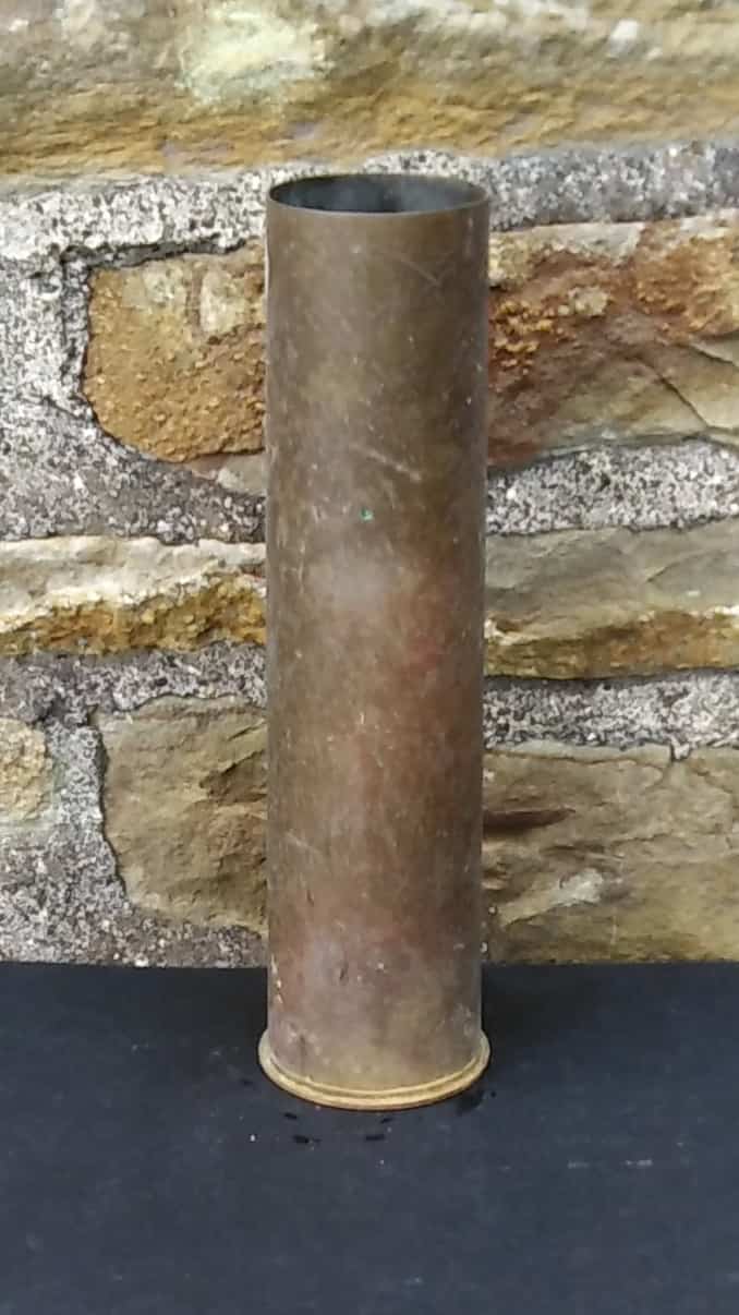 British WW11 25 Pounder Brass Shell Case